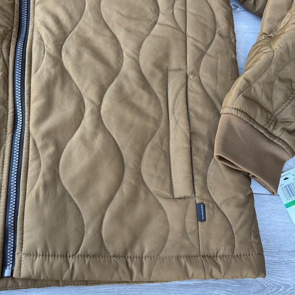 Hawk & Co Men's Onion Quilted Bark Brown Jacket Large NWT in packaging - Picture 7 of 8